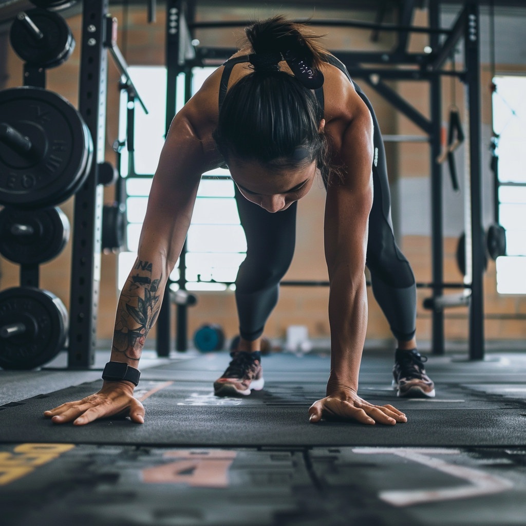 Entraînement HIIT : qu'est-ce que c'est, comment débuter et quels exercices choisir 1 Séance d'entraînement HIIT : pratiquant réalisant un exercice à haute intensité en alternance avec des phases de récupération