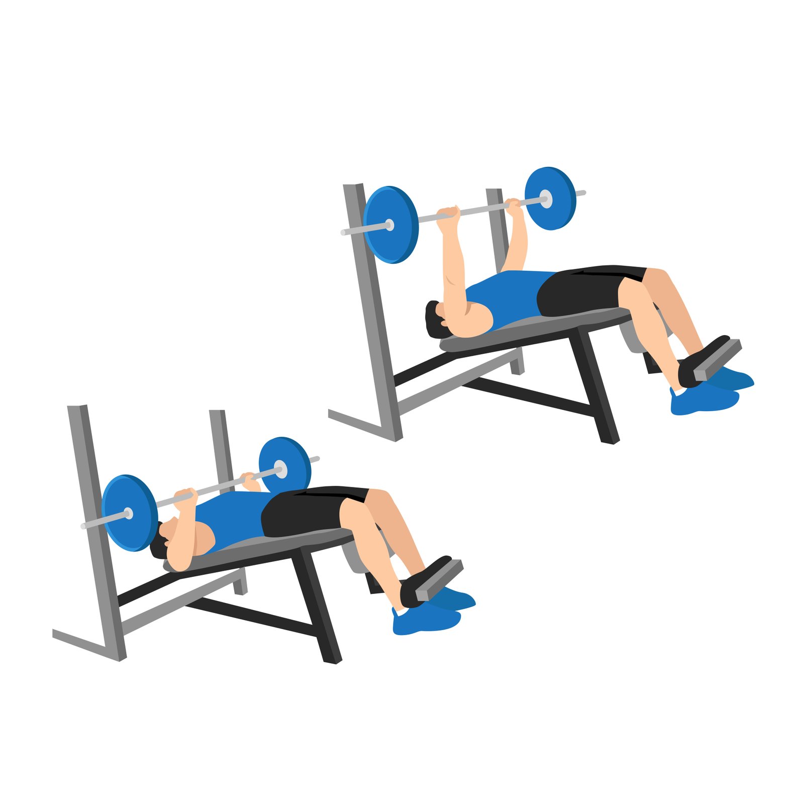 developpé décliné à la barre-decline barbell bench press