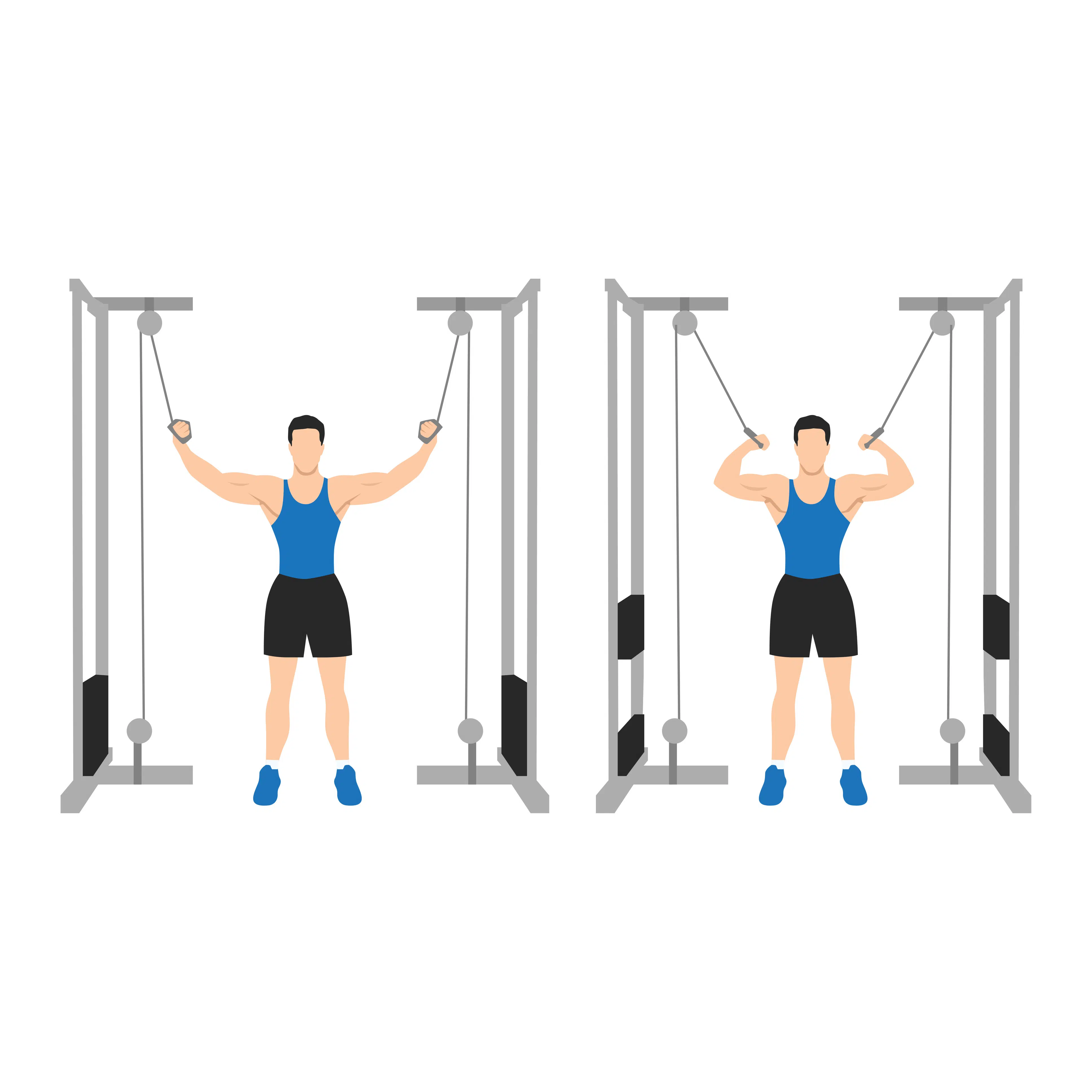 Curl Biceps Debout à la Poulie Vis-à-Vis
