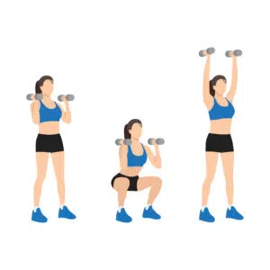 LES ISCHIO-JAMBIERS 11 Thruster Avec Haltères