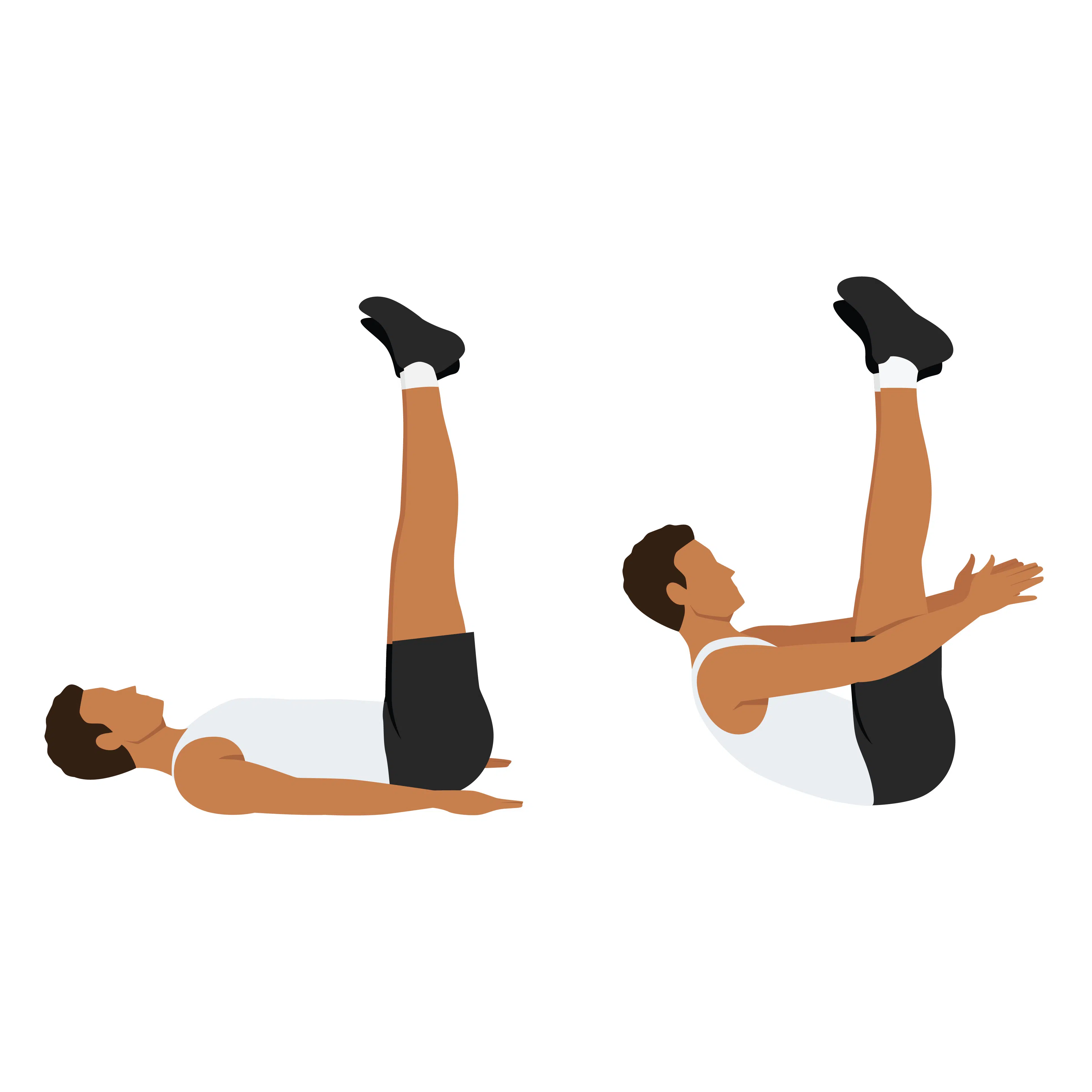 Élévation des jambes avec claquement des mains (Leg Raise and Reach Clap) 1 Leg Raise and Reach Clap