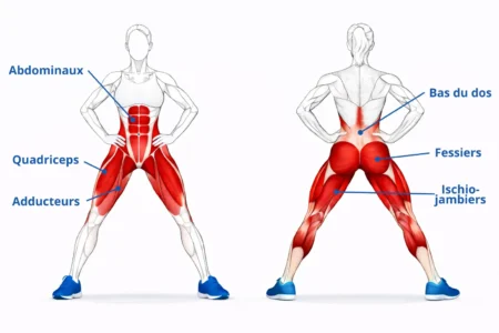 Squat Sumo : muscles sollicités
