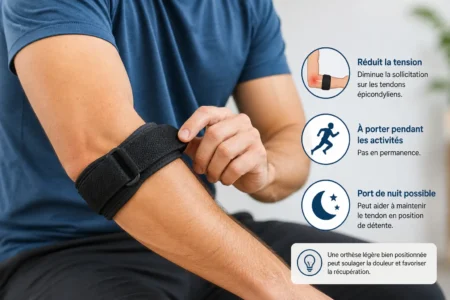 Tendinite coude - Porter une coudière de compression