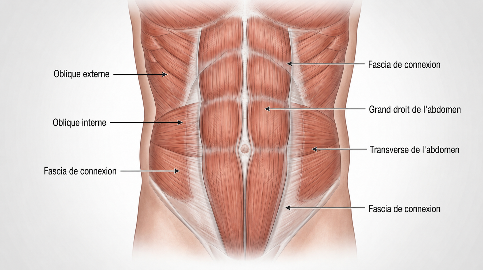 Anatomie des muscles abdominaux
