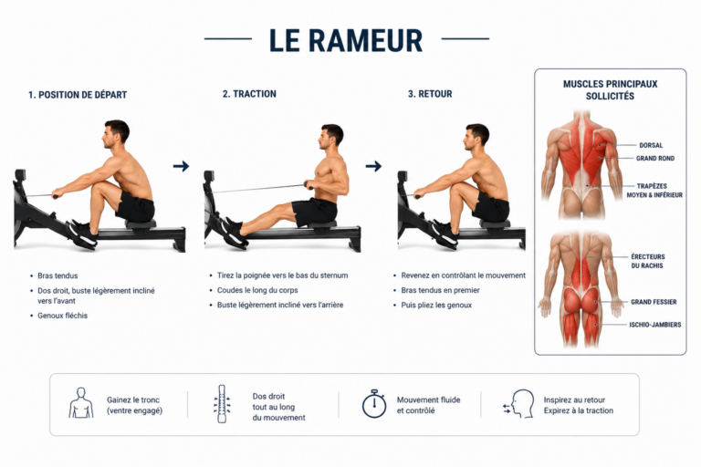 CARDIO-TRAINING 39 TECHNIQUE DU RAMEUR
