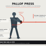 illustration du Pallof press (