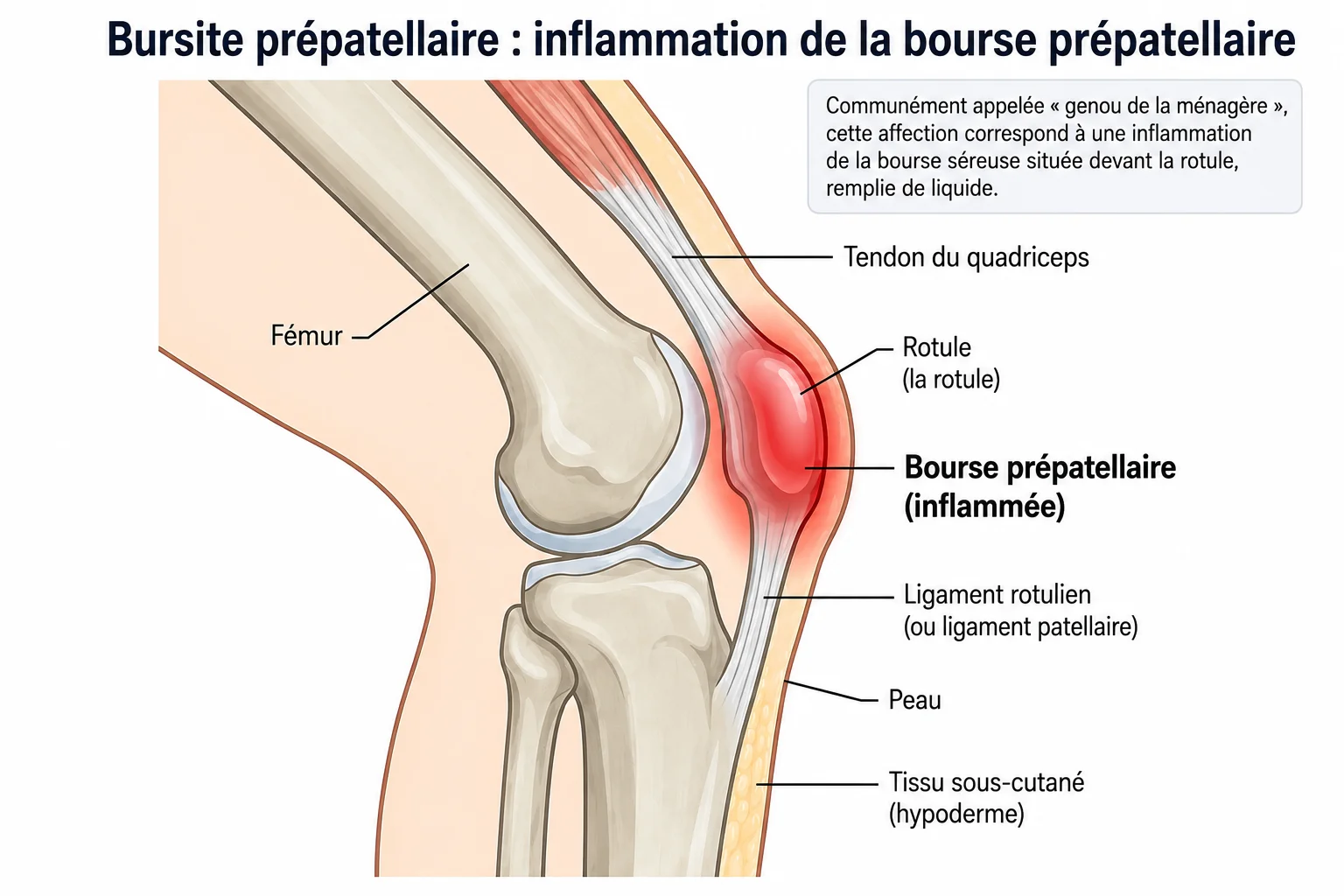 Bruite prépatellaire,,bruite du genou