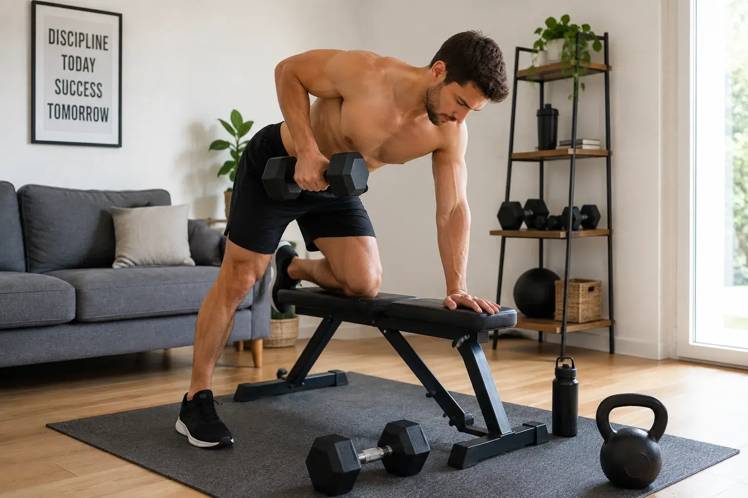 Exercice de musculation a la maison