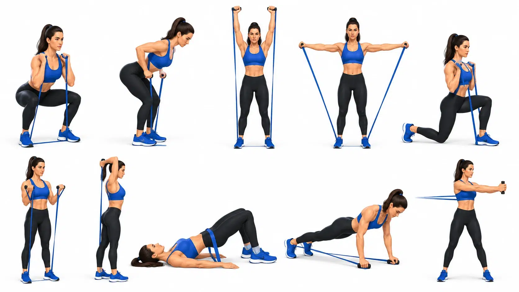 Entraînement full body avec élastiques